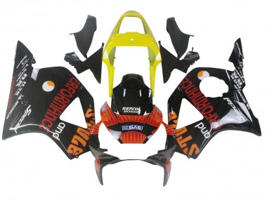 2002-2003 Yellow Red Glossy Black Repsol Rossi Honda CBR900RR 954 Motorcycle Fairings Canada