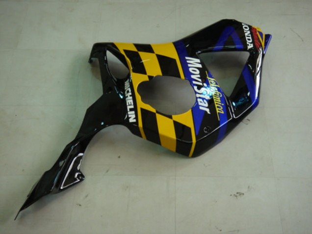 2002-2003 Blue Yellow Glossy Black Telefonica MoviStar Castrol Honda CBR900RR 954 Motorcycle Fairings Canada