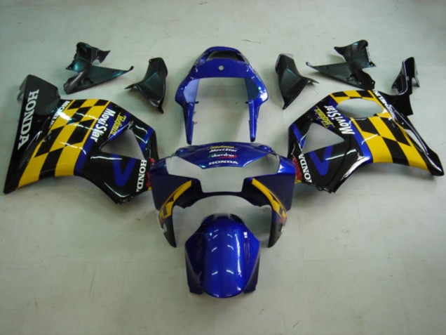 2002-2003 Blue Yellow Glossy Black Telefonica MoviStar Castrol Honda CBR900RR 954 Motorcycle Fairings Canada