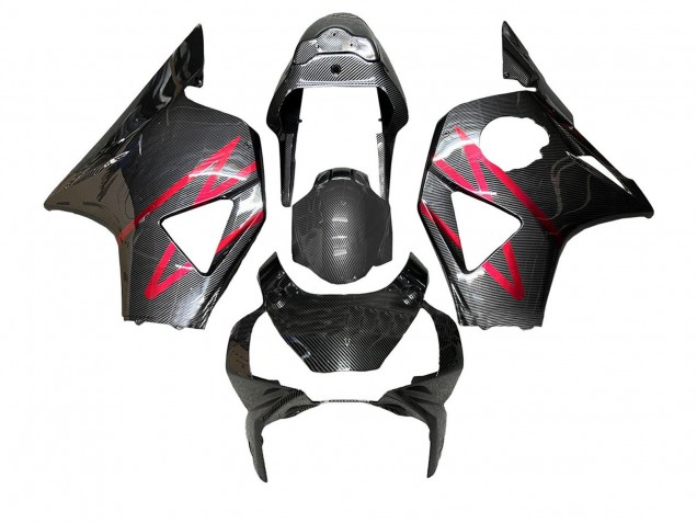 2002-2003 Black Carbon Fiber Red Stripe Honda CBR900RR 954 Motorcycle Fairings Canada