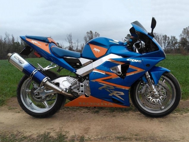2002-2003 Orange Blue Honda CBR900RR 954 Motorcycle Fairings Canada