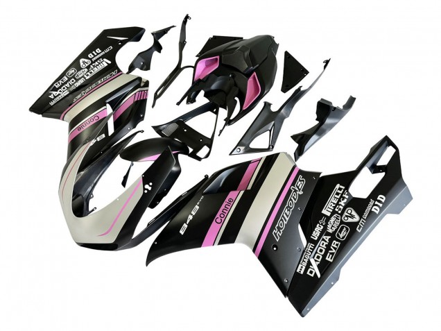 2007-2014 White Pink Glossy Black Connie Ducati 848 Motorcycle Fairings Canada