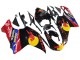 2007-2014 Glossy Black Yellow Blue Red Bull Ducati 848/1098/1198 Motorcycle Fairings Canada