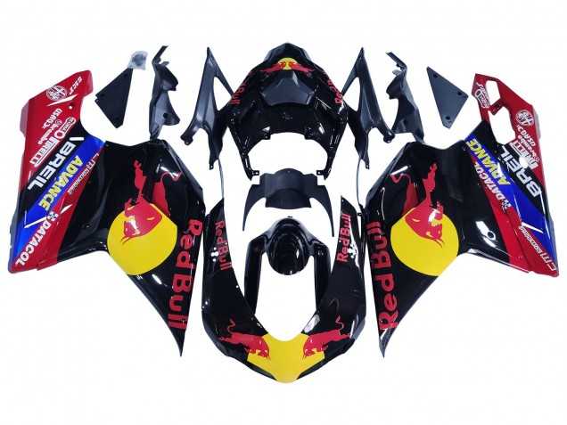 2007-2014 Glossy Black Yellow Blue Red Bull Ducati 848/1098/1198 Motorcycle Fairings Canada