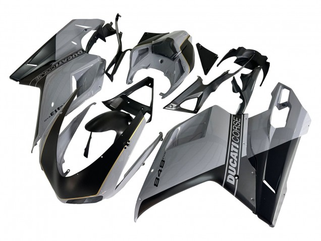 2007-2014 Silver Gold Matte Black Ducati 848 Motorcycle Fairings Canada