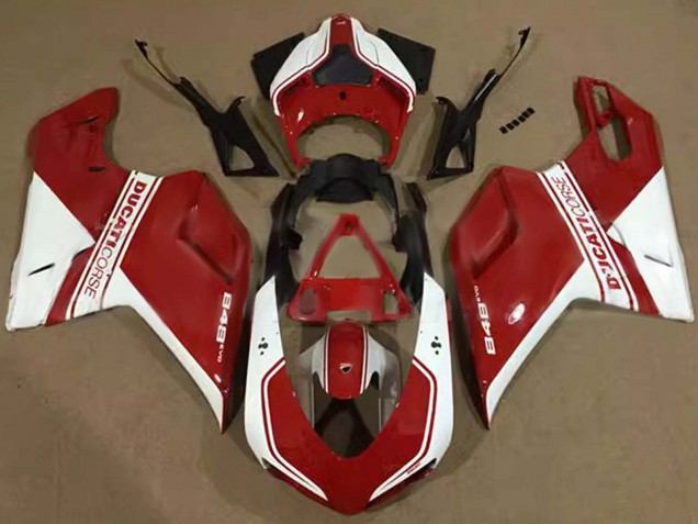 2007-2014 White Red Corse Ducati 848 Motorcycle Fairings Canada