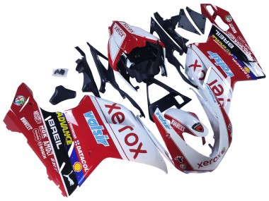 2007-2014 White Red Glossy Black Valsir Xerox Ducati 848/1098/1198 Motorcycle Fairings Canada