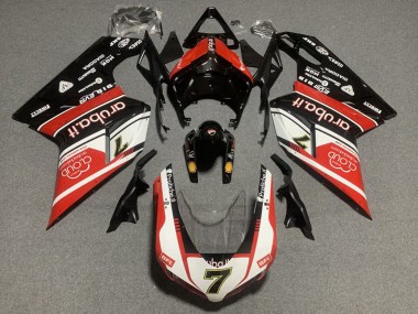 2007-2014 White Red Glossy Black Ducati 848/1098/1198 Motorcycle Fairing Kits Canada
