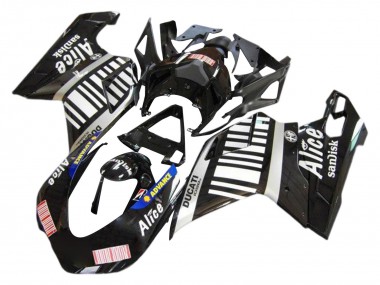 2007-2014 Silver Glossy Black Alice Sandisk Ducati 1098 Motorcycle Fairings Canada