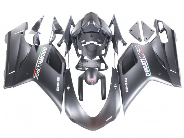 2007-2014 Matte Grey Ducati 848 Motorcycle Fairings Canada