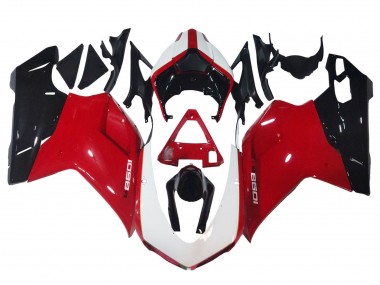 2007-2014 White Red Glossy Black Ducati 1098 Motorcycle Fairings Canada