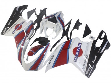 2007-2014 White Red Blue Glossy Black Martini Ducati 1098 Motorcycle Fairings Canada