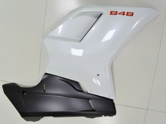 2007-2014 White Matte Black Ducati 848 Motorcycle Fairings Canada
