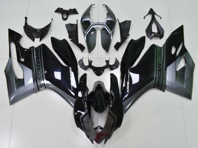 2011-2014 Grey Glossy Black Ducati Panigale 1199 Motorcycle Fairings Canada