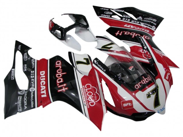 2011-2014 White Red Glossy Black Aruba.it 7 Ducati Panigale 899/1199 Motorcycle Fairings Canada