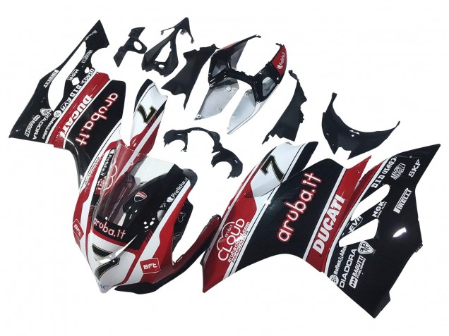 2011-2014 White Red Glossy Black Aruba.it 7 Ducati Panigale 899/1199 Motorcycle Fairings Canada
