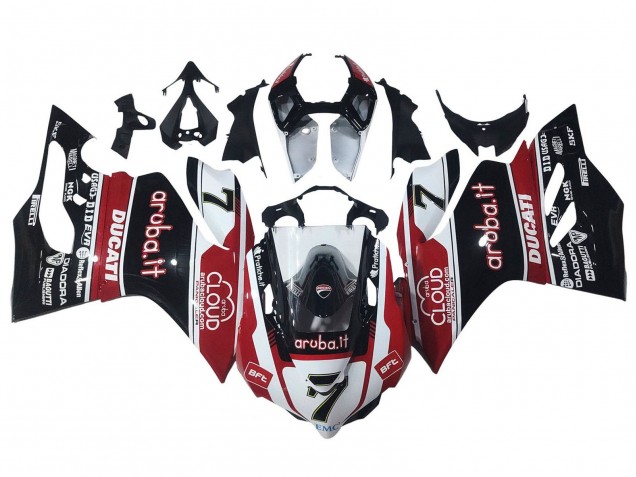 2011-2014 White Red Glossy Black Aruba.it 7 Ducati Panigale 899/1199 Motorcycle Fairings Canada