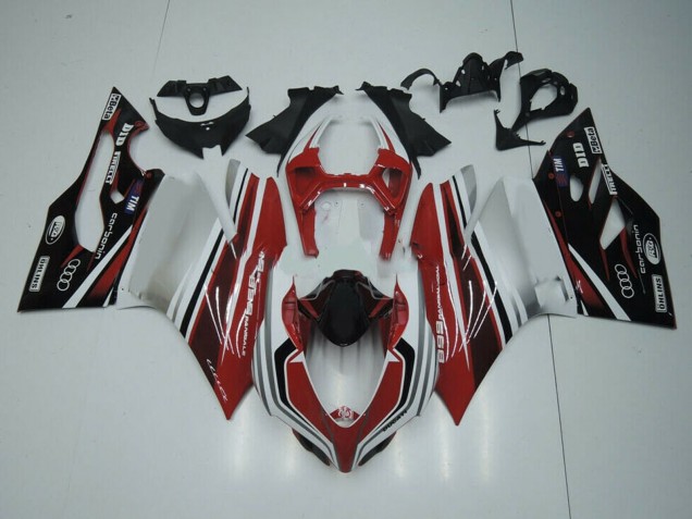 2011-2014 White Red Glossy Black Ducati Panigale 899 Motorcycle Fairing Canada