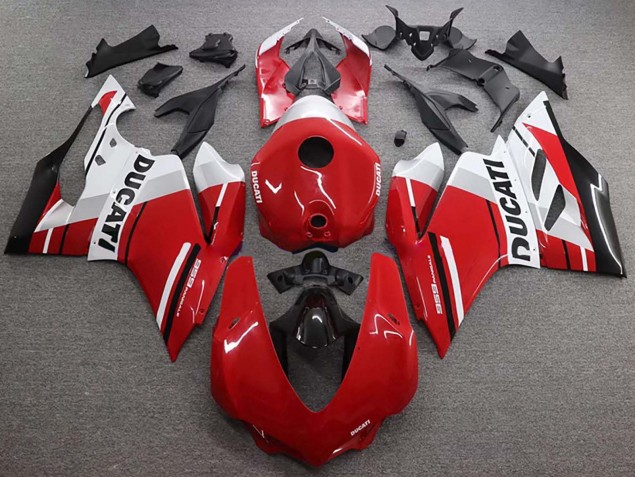 2015-2020 White Red Glossy Black Ducati 959 Bike Fairings Canada