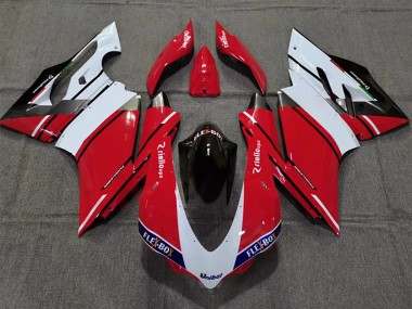 2015-2020 White Red Glossy Black Unibat Flex-Box Ducati 959/1299 Motorcycle Fairing Canada