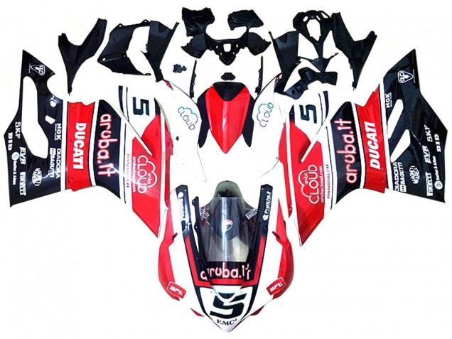 2015-2020 White Red Glossy Black Aruba 5 Ducati 959/1299 Motorcycle Fairings Canada