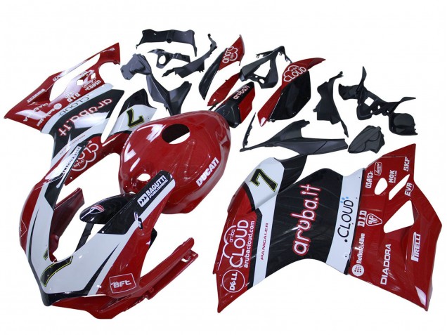 2015-2020 White Red Black Aruba 7 Ducati 959/1299 Motorcycle Fairings Canada