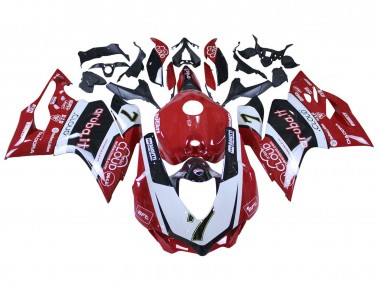 2015-2020 White Red Black Aruba 7 Ducati 959/1299 Motorcycle Fairings Canada