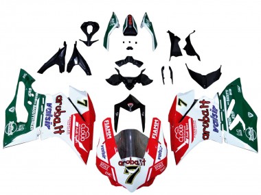 2015-2020 White Red Green Valsir Fiamm 7 Ducati 959/1299 Motorcycle Fairings Canada