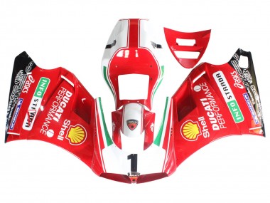 1993-2005 White Red Yellow Green Glossy Black Performance Ducati 748/916/996/998 Motorcycle Fairings Canada