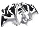 2013-2015 Silver Glossy Black Honda CBR500R Motorcycle Fairing Canada