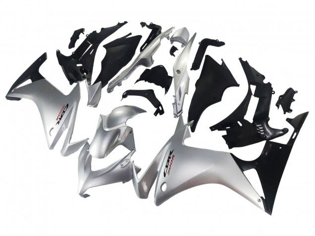 2013-2015 Silver Glossy Black Honda CBR500R Motorcycle Fairing Canada