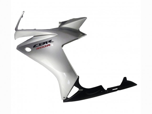 2013-2015 Silver Glossy Black Honda CBR500R Motorcycle Fairing Canada