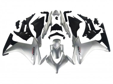 2013-2015 Silver Glossy Black Honda CBR500R Motorcycle Fairing Canada