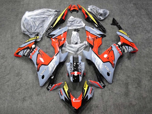 2013-2015 Glossy Nardo Grey Yellow Glossy Black Repsol HRC Red Bull Honda CBR500R Motorcycle Fairings Canada