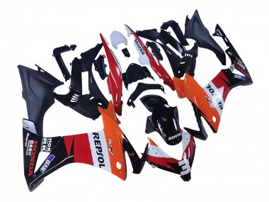 2013-2015 Orange White Red Glossy Black Repsol 3 Honda CBR500R Motorcycle Fairings Canada