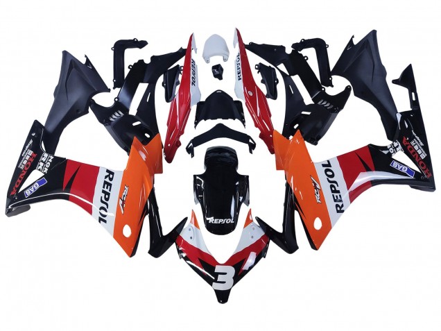 2013-2015 Orange White Red Glossy Black Repsol 3 Honda CBR500R Motorcycle Fairings Canada