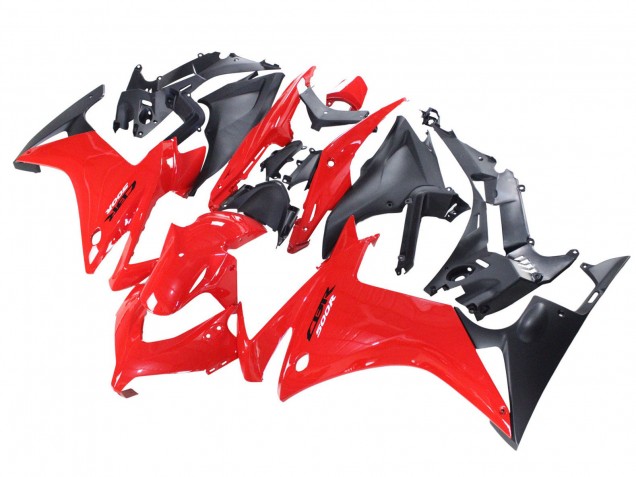 2013-2015 Red Matte Black Honda CBR500R Motorcycle Fairings Canada