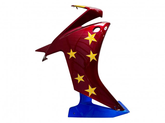 2013-2015 Red Blue Yellow Star Honda CBR500R Motorcycle Fairings Canada
