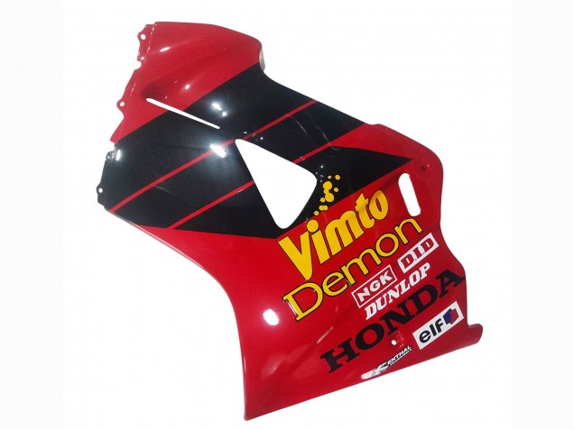 1998-2001 Red White Glossy Black Vimto Honda VFR 800 Motorcycle Fairings Canada