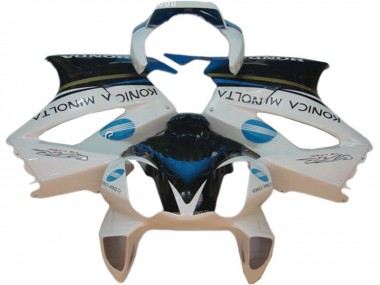 2002-2013 White Blue Black Konica Minolta Honda VFR 800 Motorcycle Fairings Canada