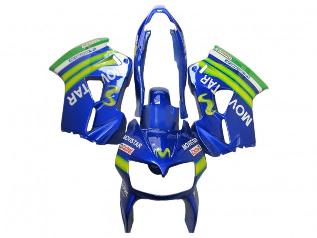 2002-2013 Blue Green White MoviStar Castrol Honda VFR 800 Motorcycle Fairings Canada