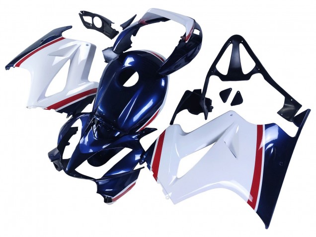 2002-2013 White Red Dark Blue Honda VFR 800 Motorcycle Fairings Canada