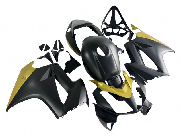 2002-2013 Yellow Matte Black Honda VFR 800 Motorcycle Fairings Canada