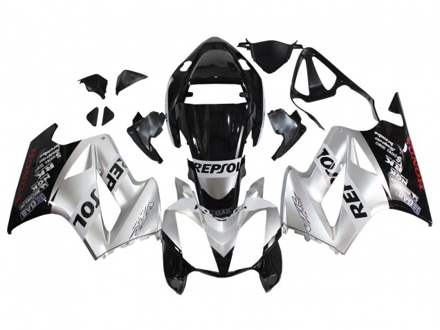 2002-2013 Silver Glossy Black Repsol Honda VFR 800 Motorcycle Fairings Canada