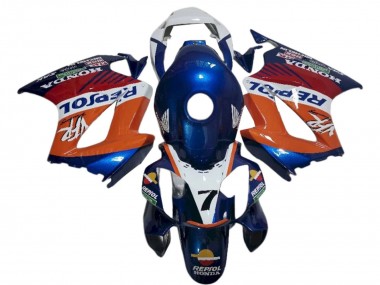 2002-2013 White Orange Blue Repsol Honda VFR 800 Motorcycle Fairings Canada
