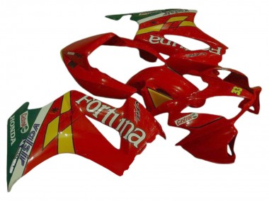 2002-2013 Red Yellow Green Fortuna Castrol Valsir 33 Honda VFR 800 Motorcycle Fairings Canada