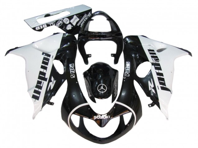 1998-2003 Glossy Black White Jordan Suzuki TL1000R Motorcycle Fairings Canada