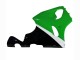 1996-2003 White Green Black Kawasaki ZX7R Motorcycle Fairings Canada