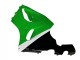 1996-2003 White Green Black Kawasaki ZX7R Motorcycle Fairings Canada
