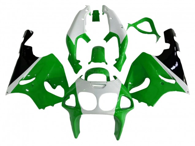 1996-2003 White Green Black Kawasaki ZX7R Motorcycle Fairings Canada
